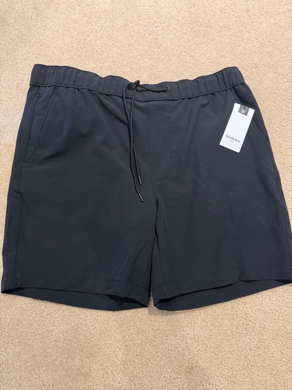 Goodfellow & Co Men's Black Athletic Drawstring Shorts